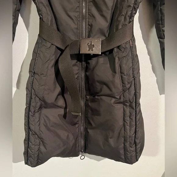 Moncler vintage brown puffer down long coat 00